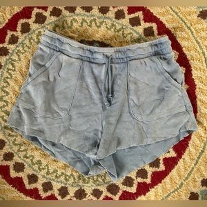 Baby blue beach shorts